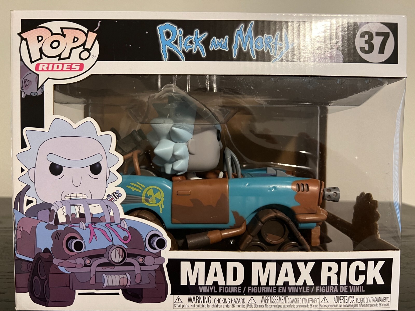 New Funko Pop! Mad Max Rick #37 Car Rick & Morty Vinyl