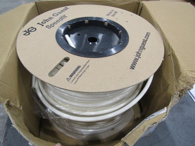 John Guest 3/8'' x 500Ft  LLDPE Tubing, White, For Plumbing PE-12-EI-DF-W