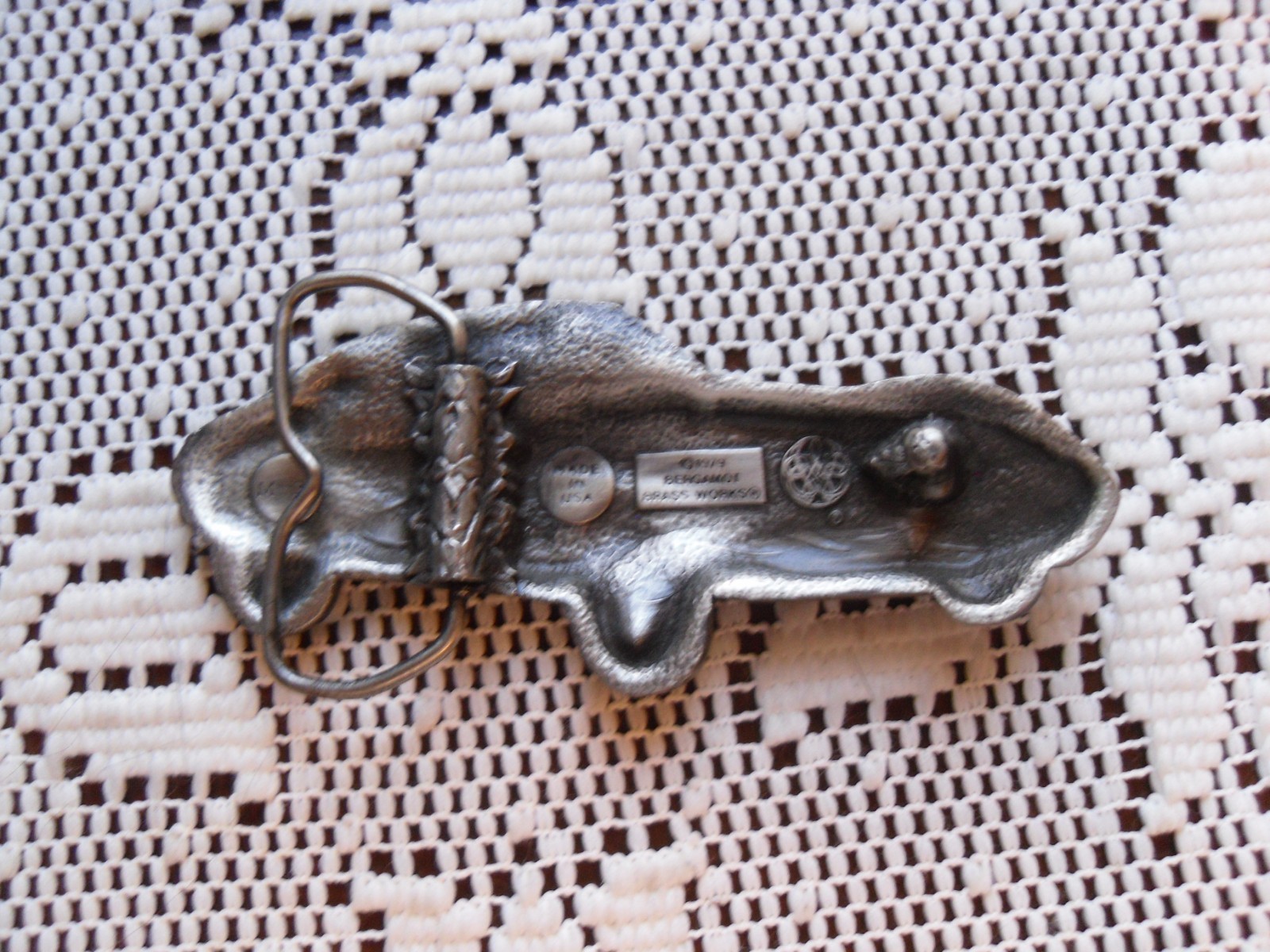 Corvette Belt Buckle 1979 Bergamot Brass Works Vette Sports Car Automotive VTG