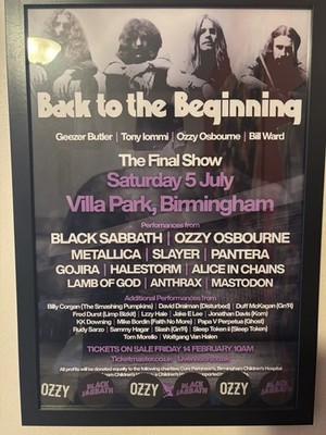 Black Sabbath Ozzy Osbourne Promo Back to the Beginning 2025