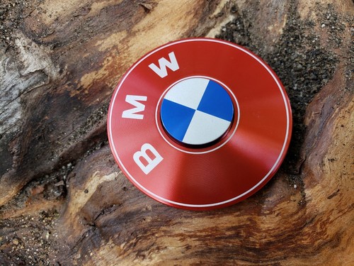 Red Car BMW Very Cool Metal Fidget Spinner Toy Boys Girls Kids Adults ADHD Focus