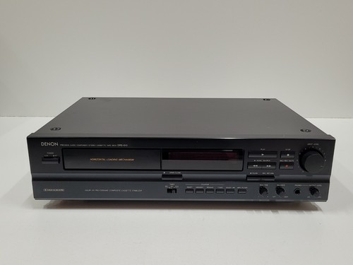 M6393 DENON DRS-610 ステレオ カセットデッキ 動作品 Denon DRS-610 Cassette Deck | Black | Tape Deck | Audio