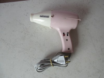 Sèche-cheveux Vintage Moulinex N°5 Beige Et Rose - Ancien, Rétro - Occasion Fonctionnel