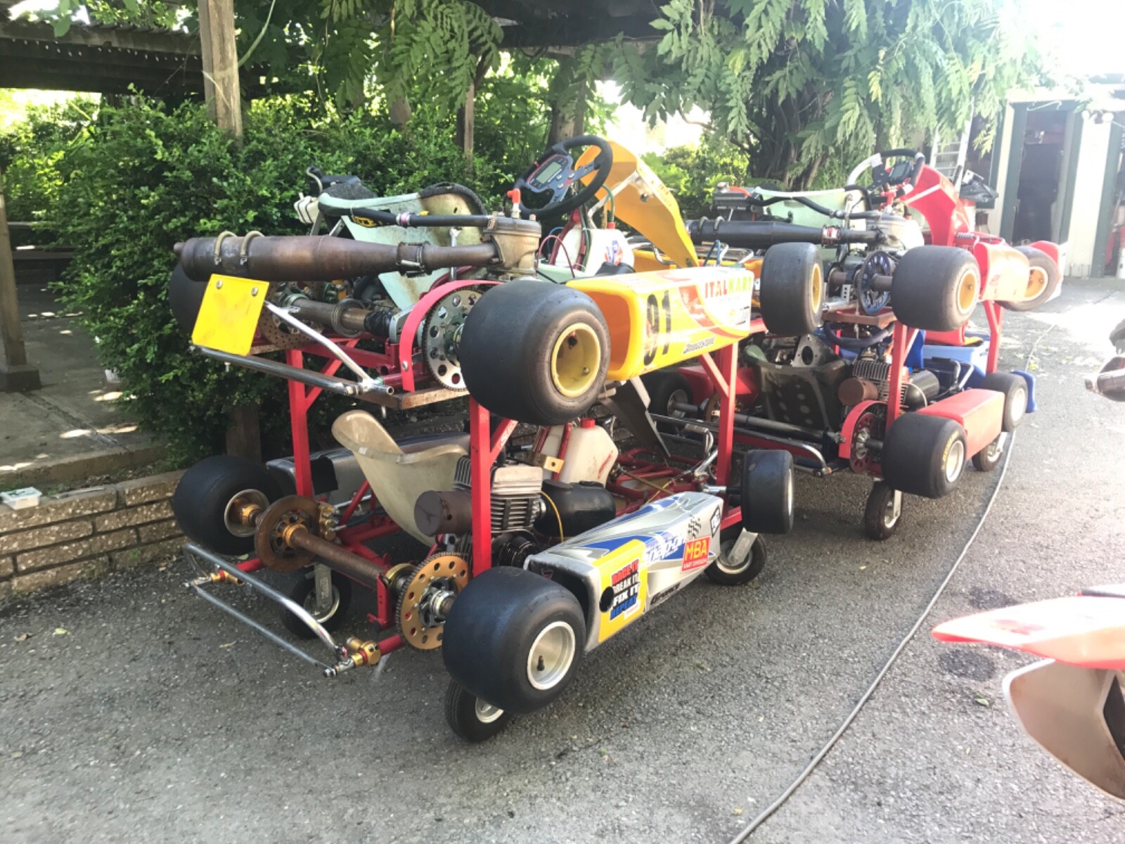 4 Race Go Karts with Parts & Tools - PACKAGE