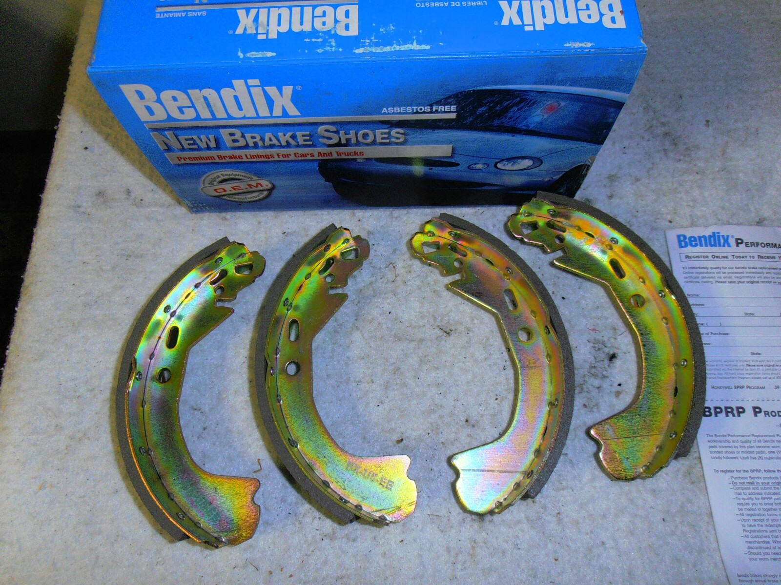 HH BRAND975 サイズ8½E 26.5~27.0 1997 buick century BENDIX REAR BRAKE SHOE AF636 | eBay