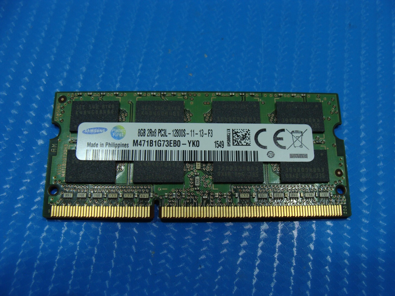 HP 15t-ae100 Samsung 8GB 2Rx8 PC3L-12800S Memory RAM SO-DIMM HP 15t-ae100 Samsung 8GB 2Rx8 PC3L-12800S Memory RAM SO-DIMM