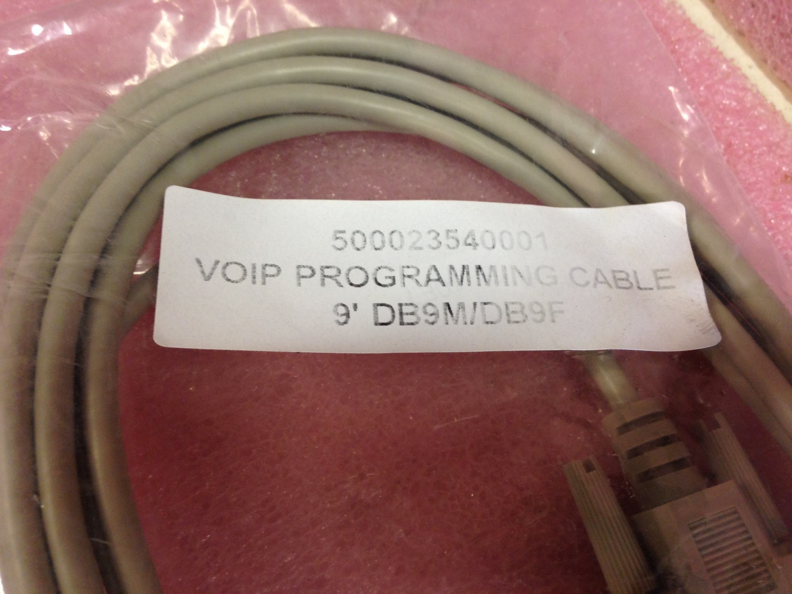 9' DB9M/DB9F 500023540001 VOIP PROGRAMMING CABLE ji 1B