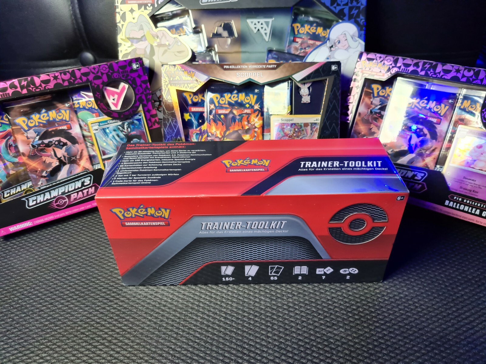 Pokemon Trainer Toolkit Schwert Schild inkl. 4 BoosterPacks DE [Neu OVP]