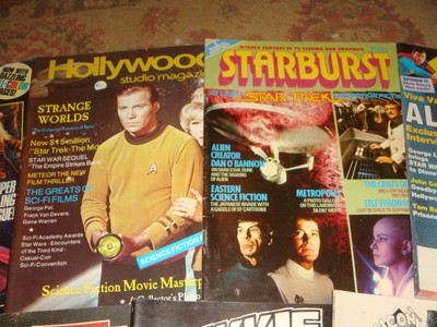 10 Vintage Sci Fi Magazines and Comics - Mostly STAR TREK Related - Nice Group