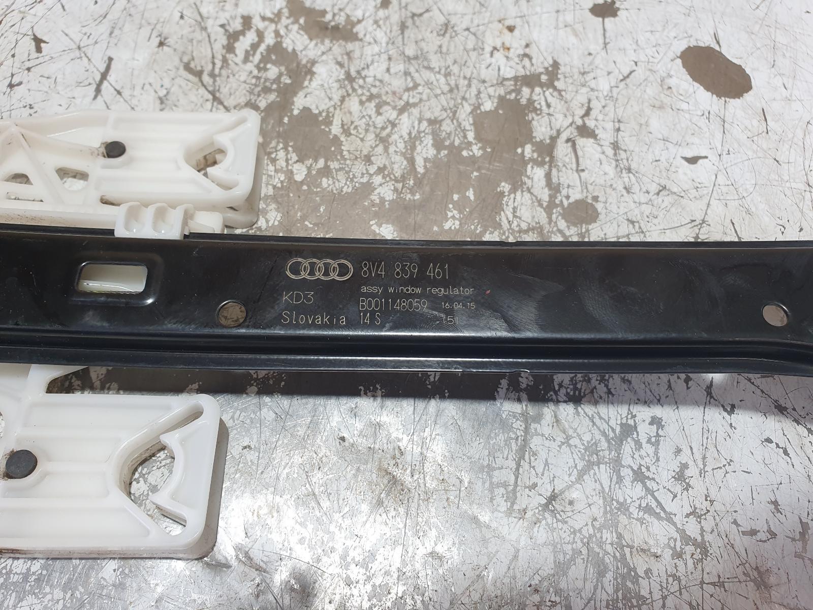 2015 Audi A3 LEFT REAR WINDOW REG ONLY 4DR SEDAN 10/13-10/20 8V4839461 image 3