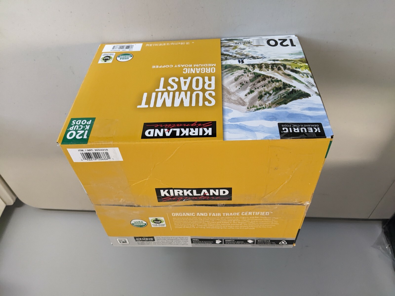 Kirkland Signature Coffee Organic Summit Medium Roast K-Cup Pod, 120-Count