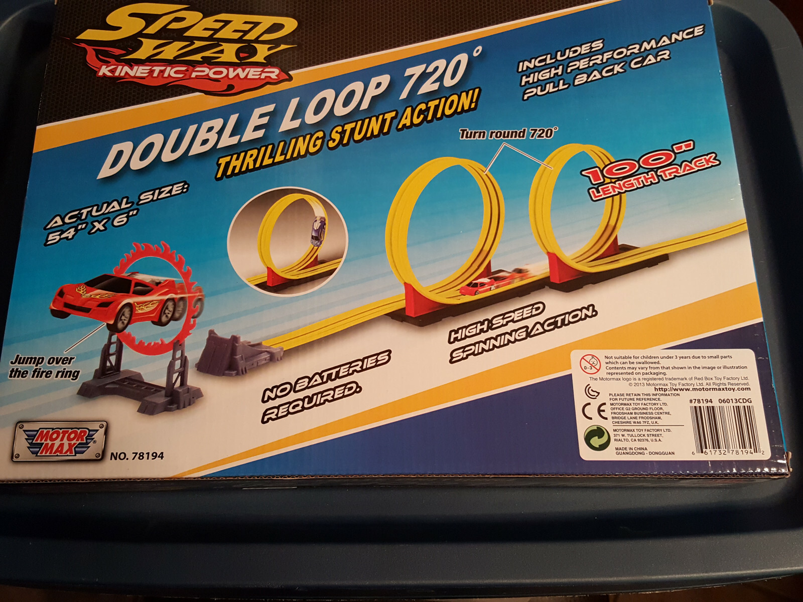 Speed Way Kinetic Power Double Loop Track by Motor Max