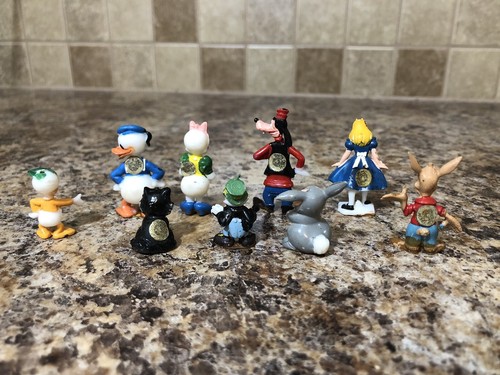 Marx Disneykins Disney Donald Daisy Duck Alice Brer Fox 9 Figurine Miniatures