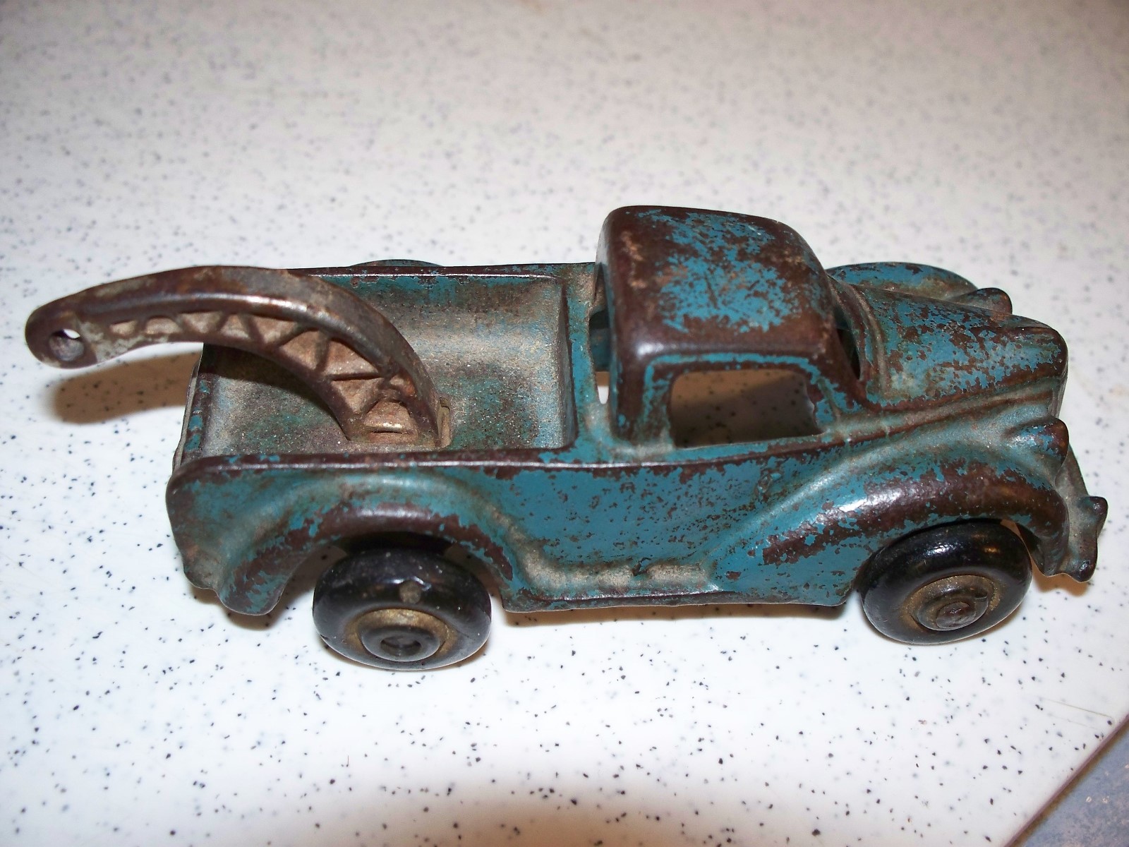 Antique Toy Arcade No. 1493 Orginial Paint Tow Truck Cast Iron