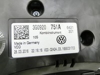 VW Passat 3G B8 14-19 TDI 2,0 110KW Kombiinstrument Tacho VW Passat 3G B8 14-19 28.04.2016 3G0920751A gebraucht Vorschau 6