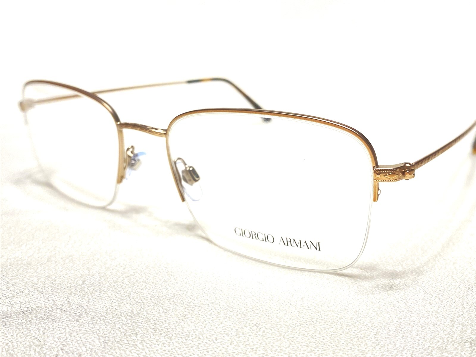 NEW Giorgio Armani AR5043 3004 Mens Bronze Half Rim