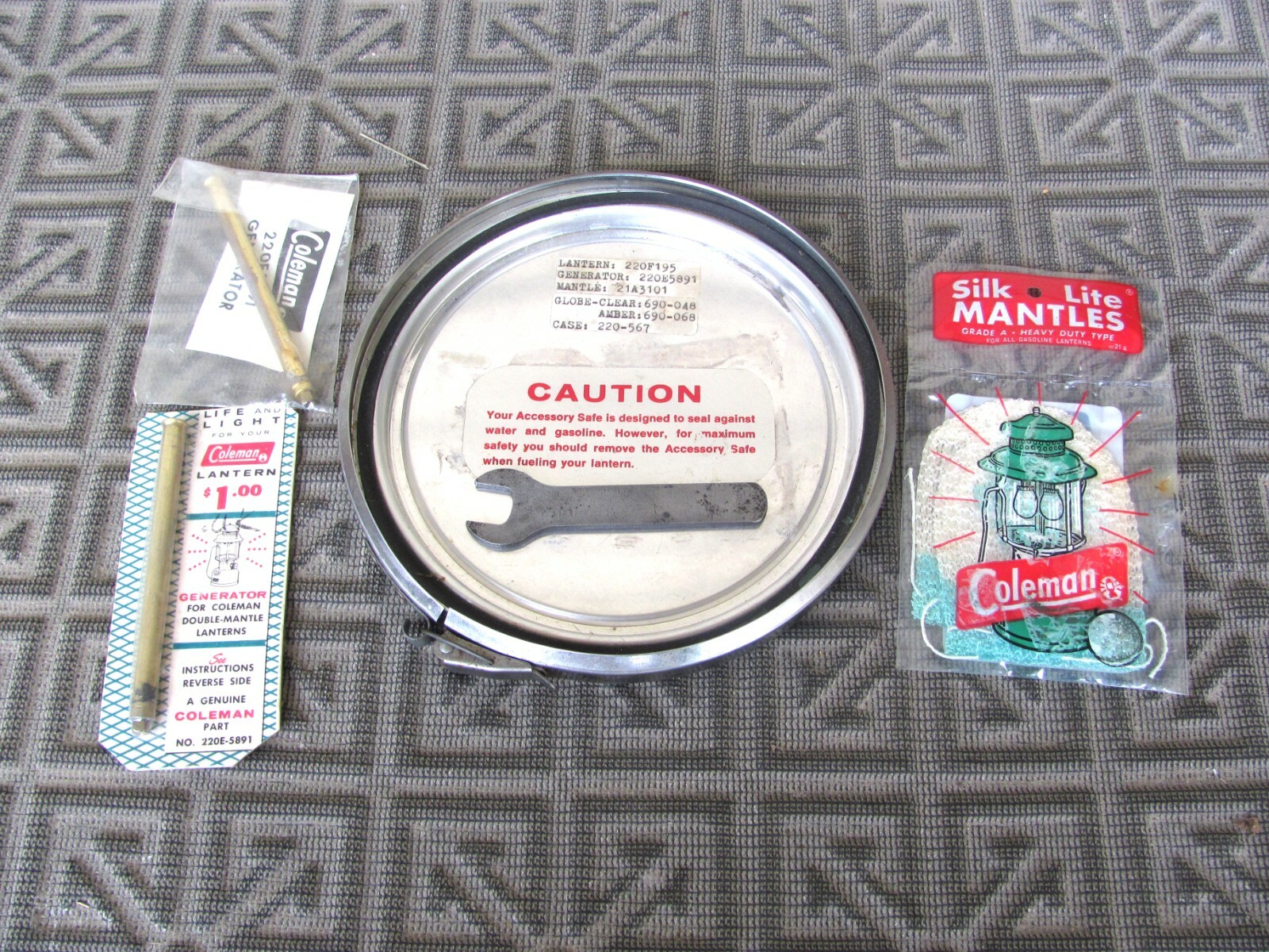 Coleman Lantern Accessory Safe Models 220/228 With 2 Generators, Wrench