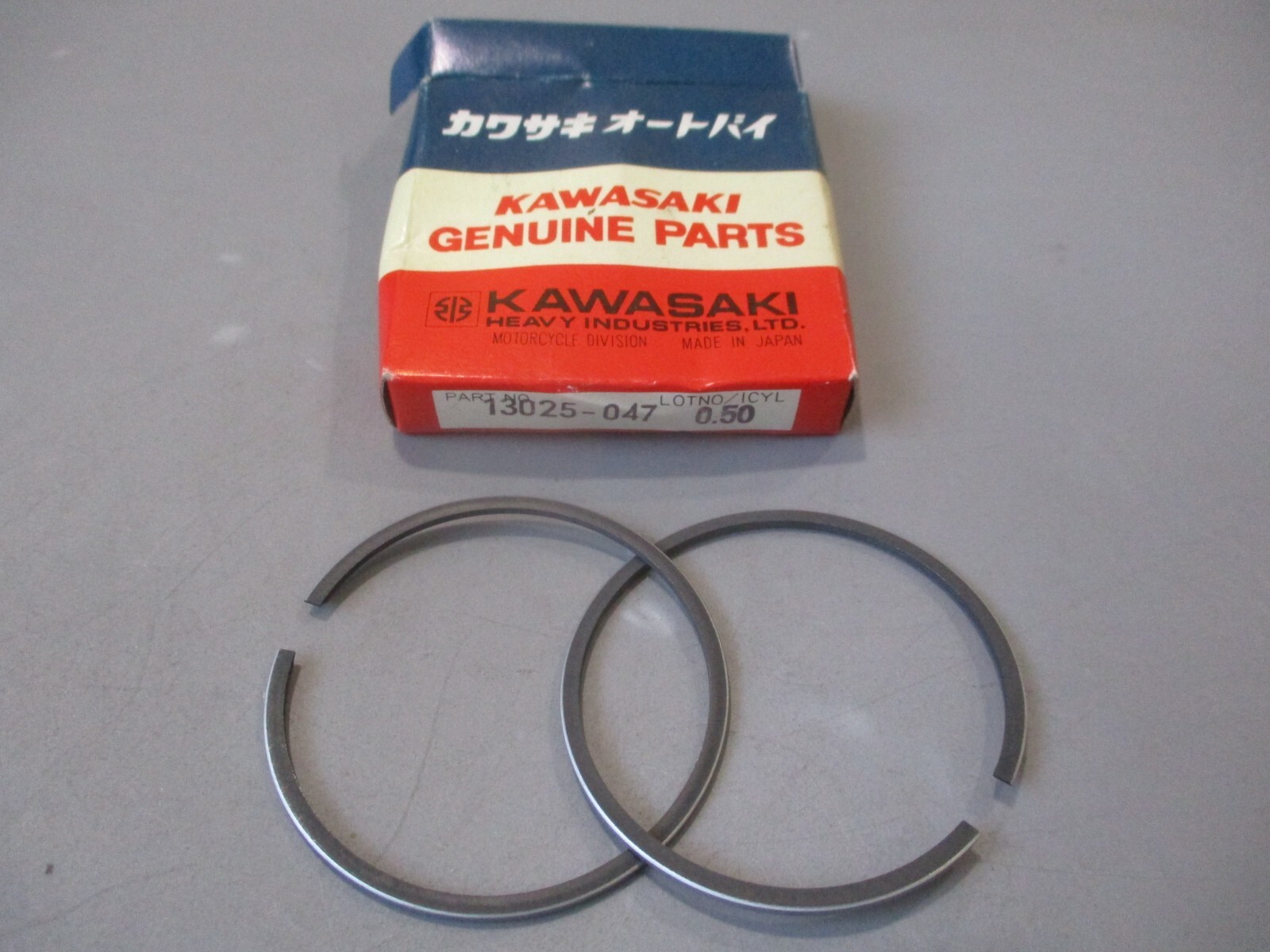 かおりん様用0.3.47.56.62.92.96. 99.100.106.103 NOS Kawasaki OEM Ring Set 0.50 1976-1978 KE100 1977-1979