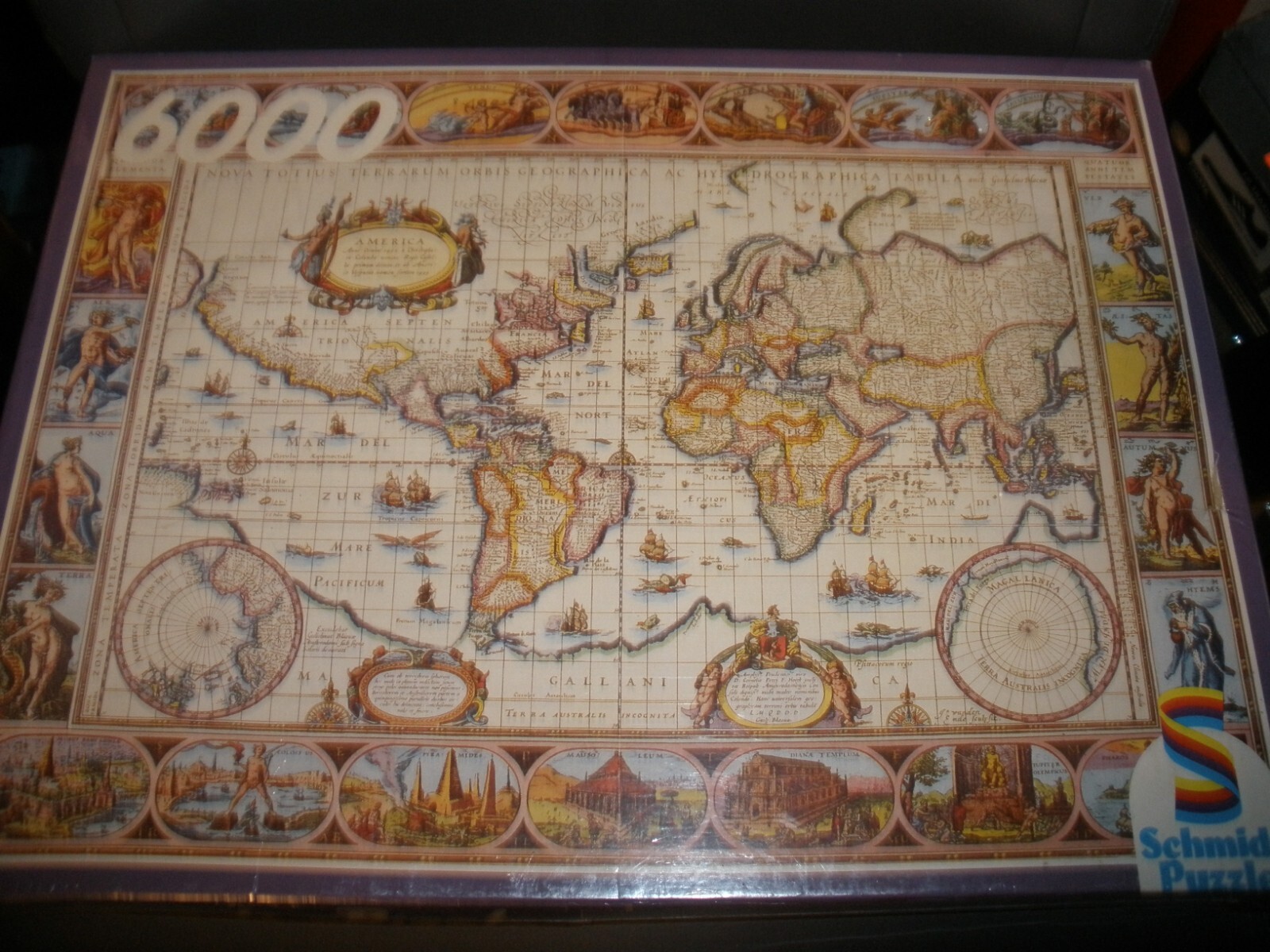 NEW VINTAGE - SCHMIDT JIGSAW PUZZLE - ANCIENT WORLD MAP