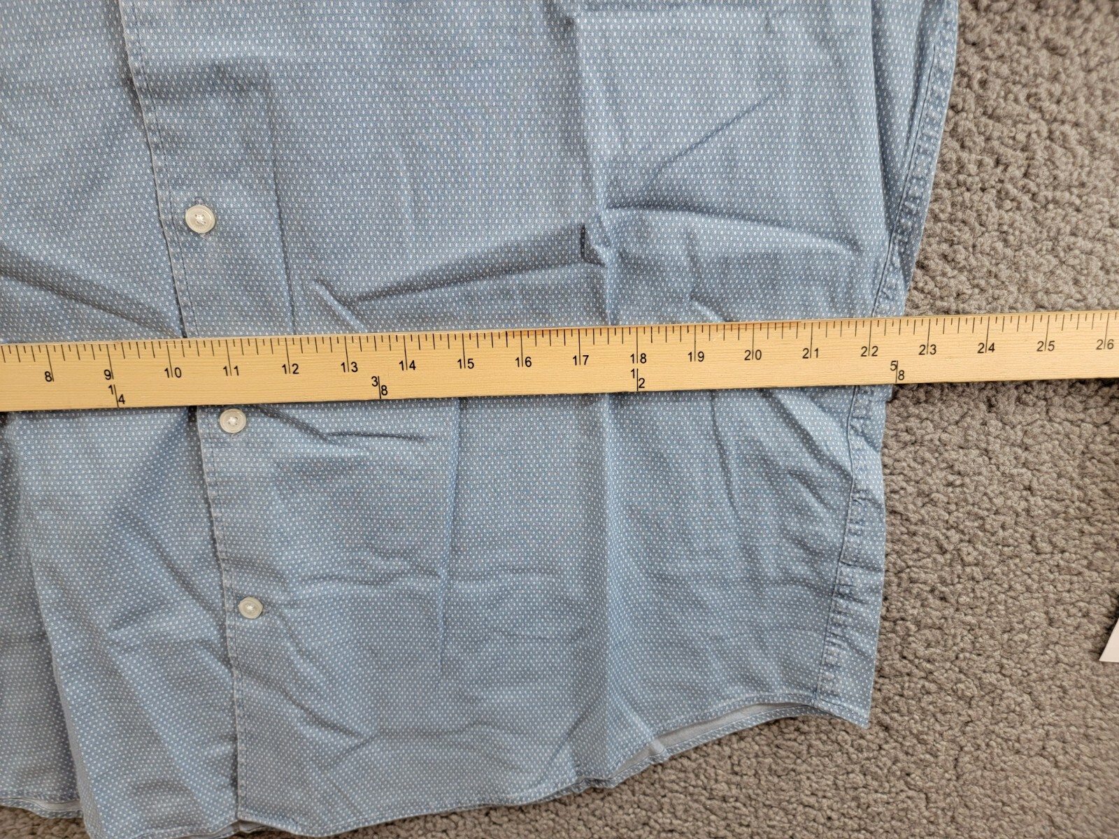 Tommy Hilfiger Regular-Fit Untucked Length Dress Shirt Men's L 16-16.5 32-33 - Picture 7 of 18