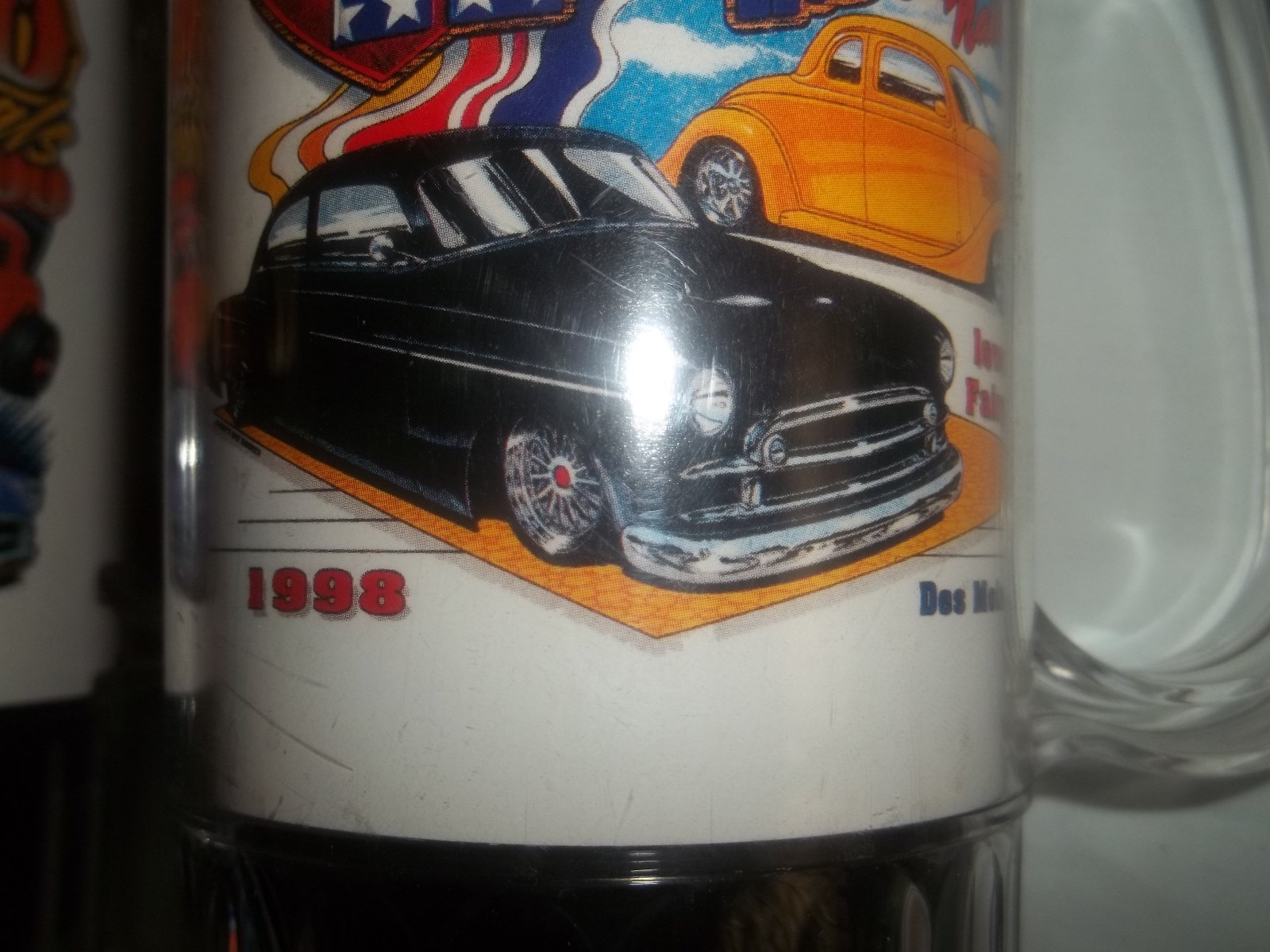 FOUR INSULATED DRINK MUGS FROM  THE GOODGUYS CAR CLUB IOWA STATE FAIRGROUNDS