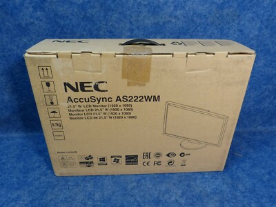 NEC AccuSync AS222WM 21.5'' Screen LCD Monitor 1920x1080 (K13)