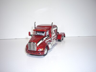 DCP FIRST GEAR 1/64 RED WITH STRIPES KENWORTH T660 WITH 72'' AREO CAB SLEEPER