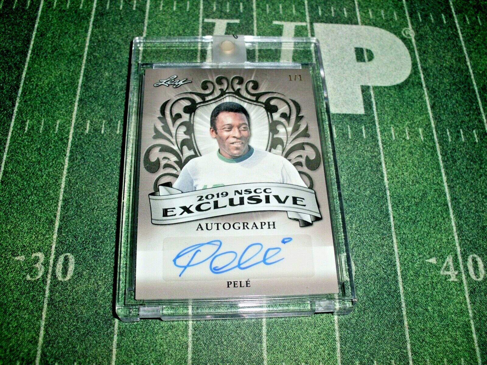 LEAF【PELE】1/1 直筆サインカード Plate auto ペレ 王様 KING