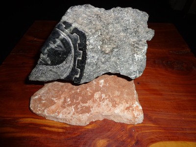 Stone Face Carving Man  Face  Stone Base