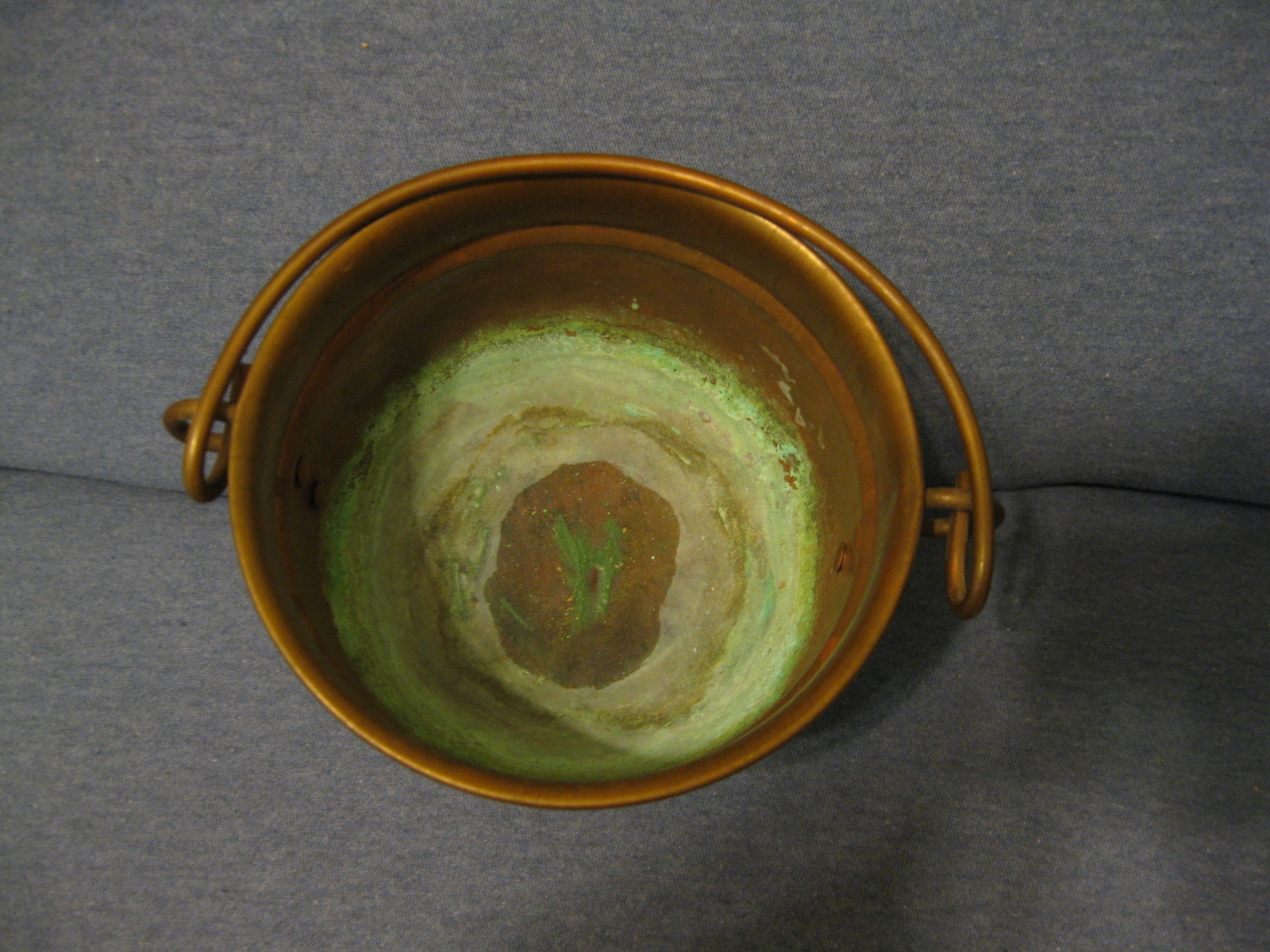 Copper Flower Pot w/Handle/5