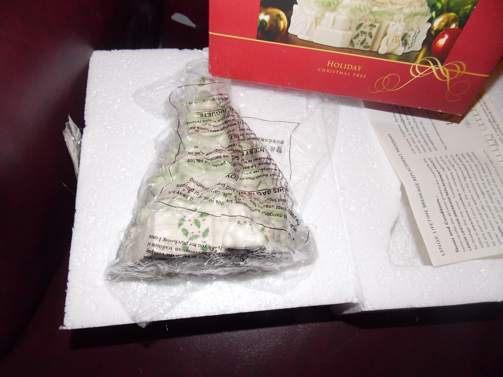 Lenox Holiday Christmas Tree Pastel 6 inch Figurine  - New in Box