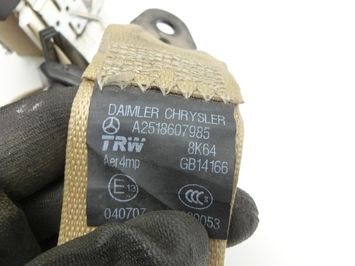 Mercedes R320 W251 06-10 Lang Gurt Sicherheitsgurt Gurtstraffer Links Hinten 2.Reihe Beige Mercedes R320 W251 06-10... Vorschau 5