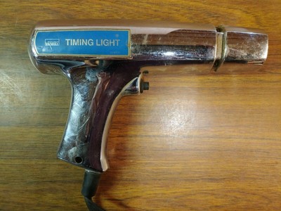 Montgomery Ward  Vintage Rugged Chrome Metal Timing Light 