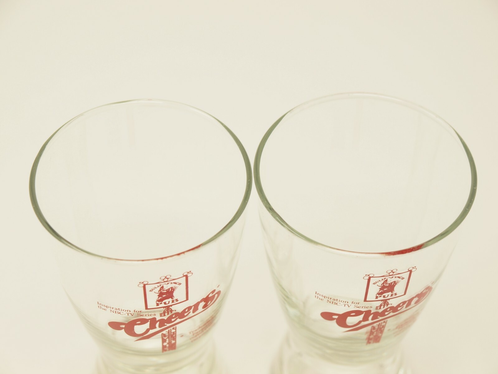 lot 2 Bull & Finch Pub CHEERS beer glasses ~ 6