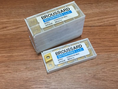 1 BOX OF 10 BROUSSARD KOREA MADE INSERTS CNMG432  - BHF / BE3020