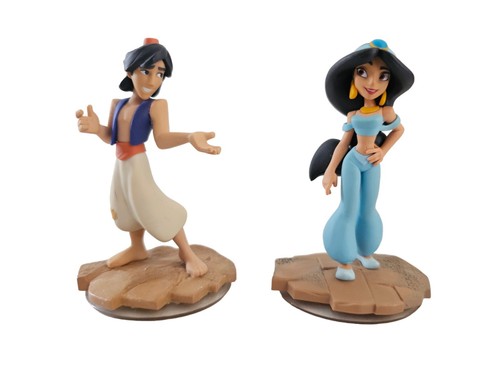 Disney Infinity 2.0 Aladdin 2 Figure Lot Aladdin and Jasmine Playset Figures Disney Infinity 2.0 Aladdin 2 Figure Lot Aladdin and Jasmine Playset Figures