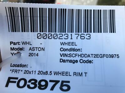 ASTON MARTIN RAPIDE 20x11 20x8.5 WHEEL RIM TIRE SET FRONT REAR OEM 5x128mm
