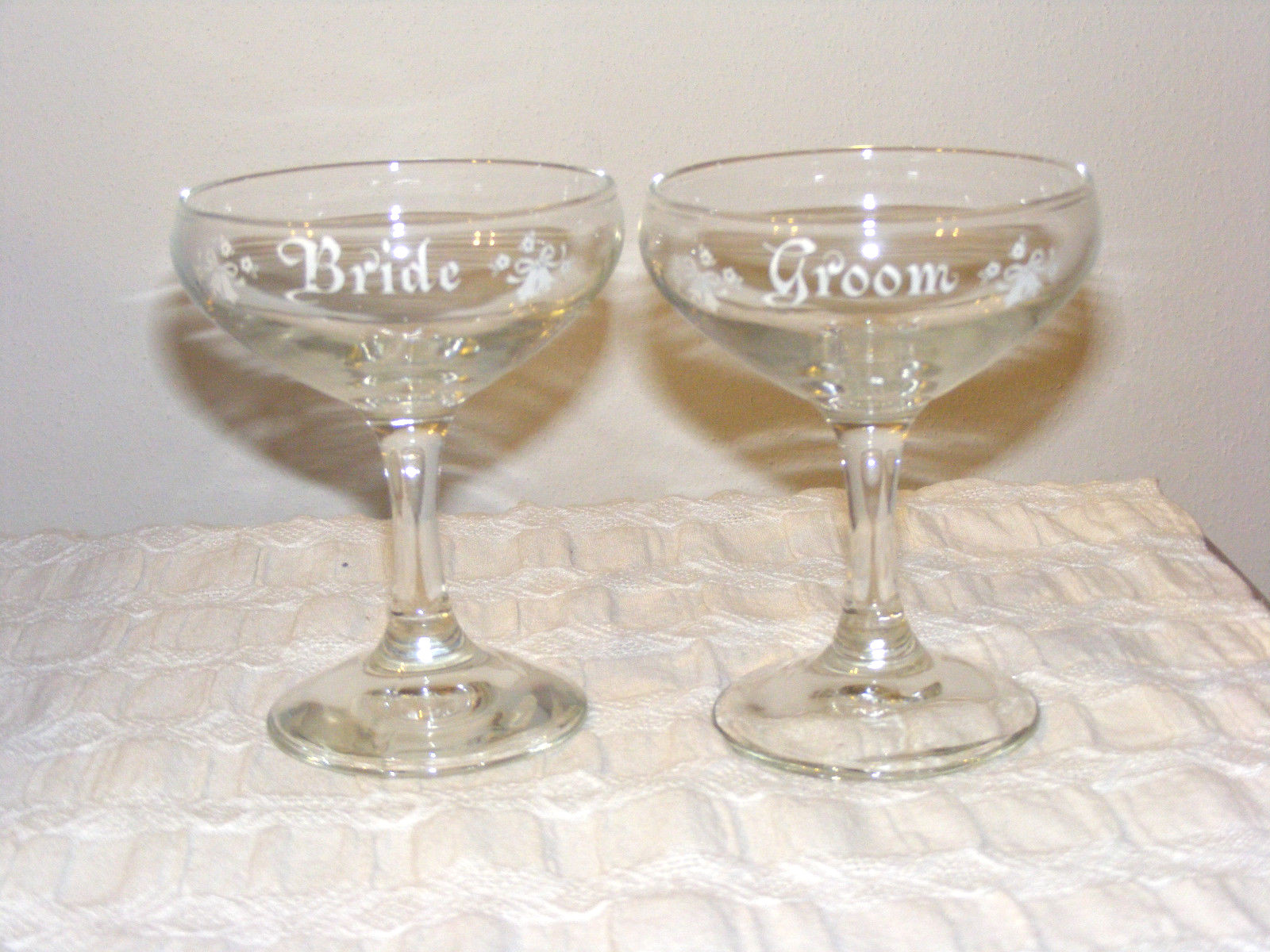 4 pc. Set - Wedding Cake Server & Knife from Hallmark + Bride & Groom Glasses