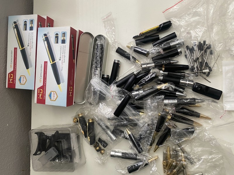 LOT of 58 HD Pocket Pen Camera Hidden Cam Mini Body Video + parts - Image 12