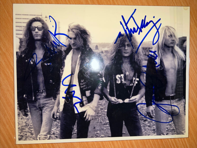 Alice In Chains Layne Staley Jerry Cantrell Full Band Signed Nirvana Kurt Cobain