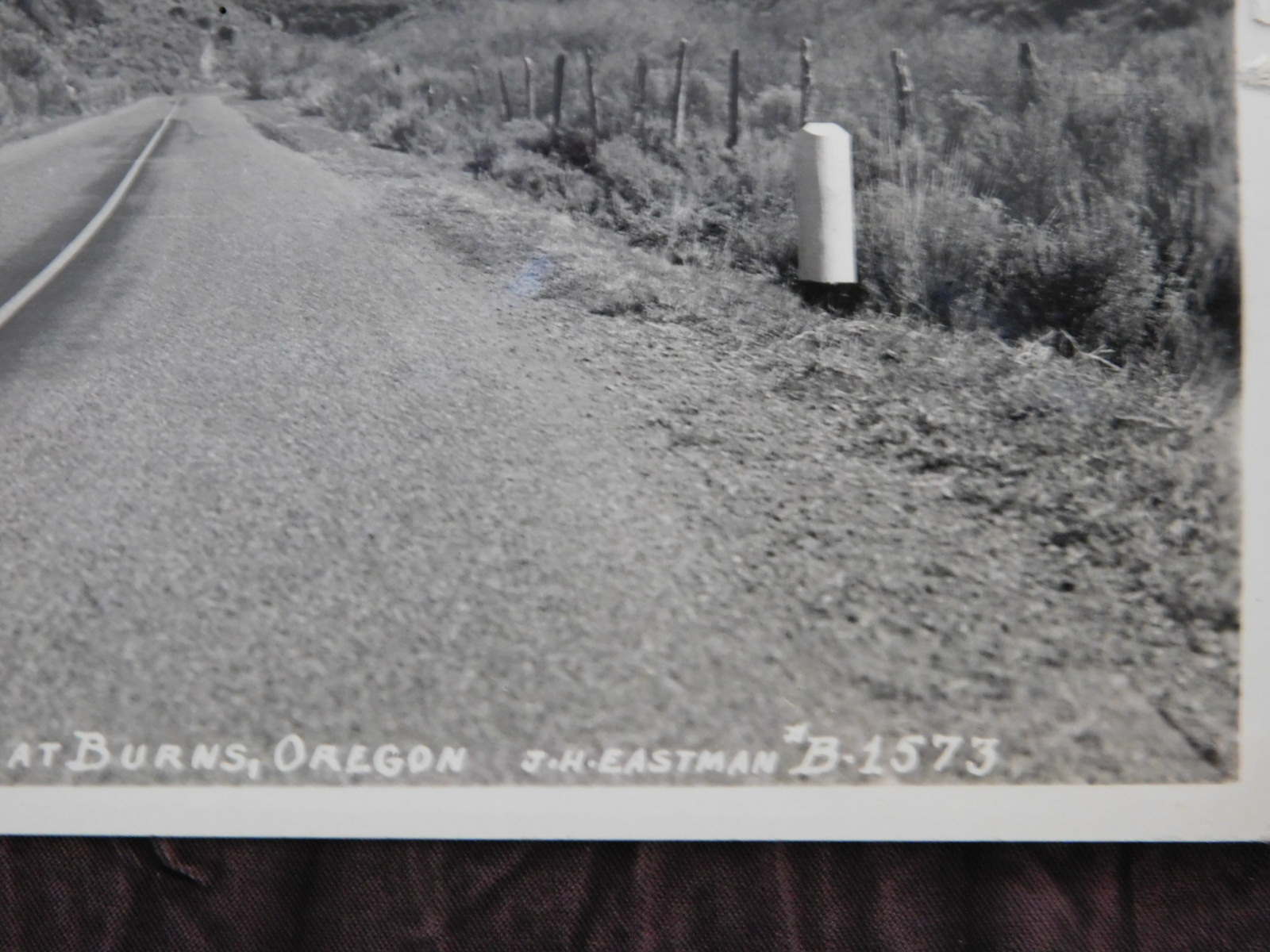 RPPC: Three Flags Highway, Burns OR, Eastman B-1573, posted 1946