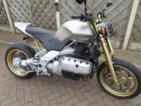 BMW K1200 FLAT TRACKER TRIPPLE L.E.D LIGHTS BRAIDED LINES ONE OF SUBFRAME 51 REG