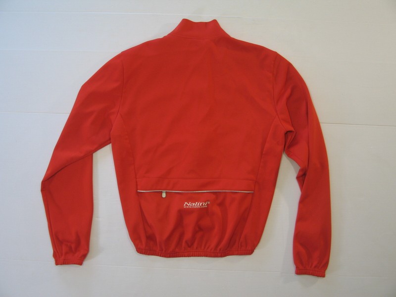 NALINI BASE MENS CYCLING JACKET Red MEDIUM Thermal Layering Full Zip Shell LNC
