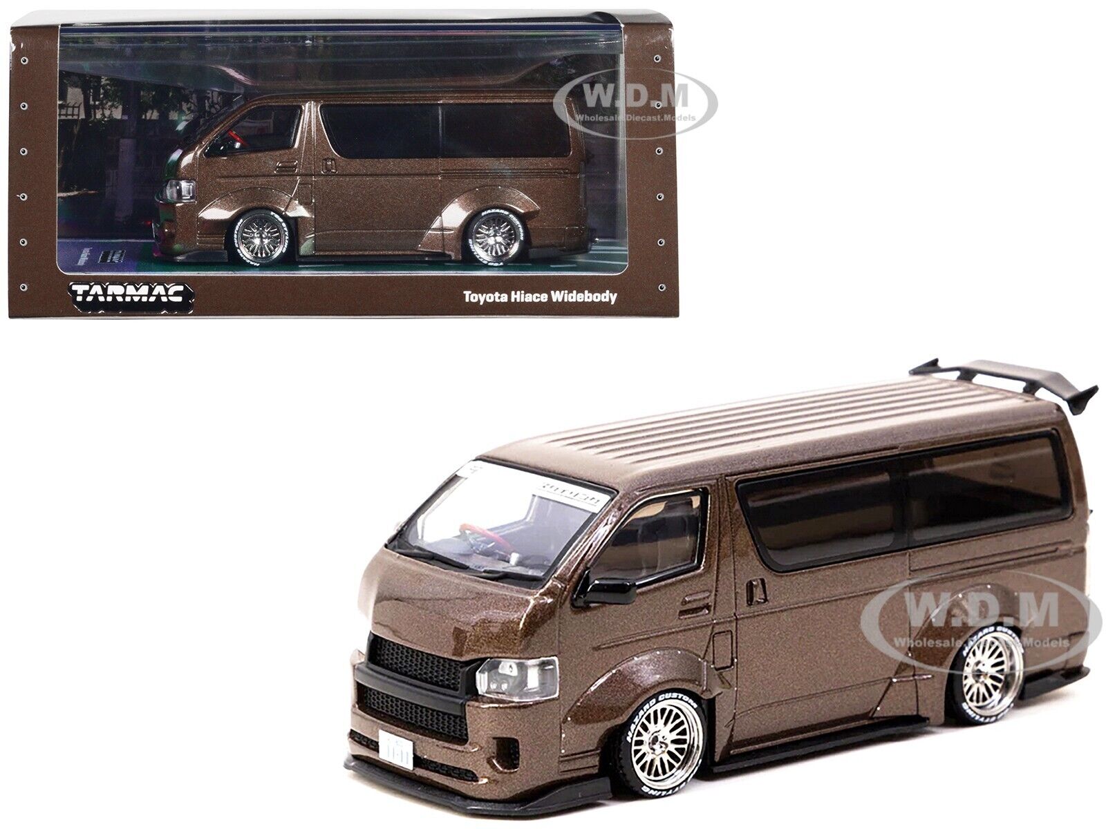 TOYOTA HIACE WIDEBODY RHD BROWN METALLIC 1/43 DIECAST TARMAC TOYOTA HIACE WIDEBODY RHD BROWN METALLIC 1/43 DIECAST TARMAC