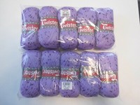 50g Kurtenbach Wolle Twister Baby wei/ß gefleckt