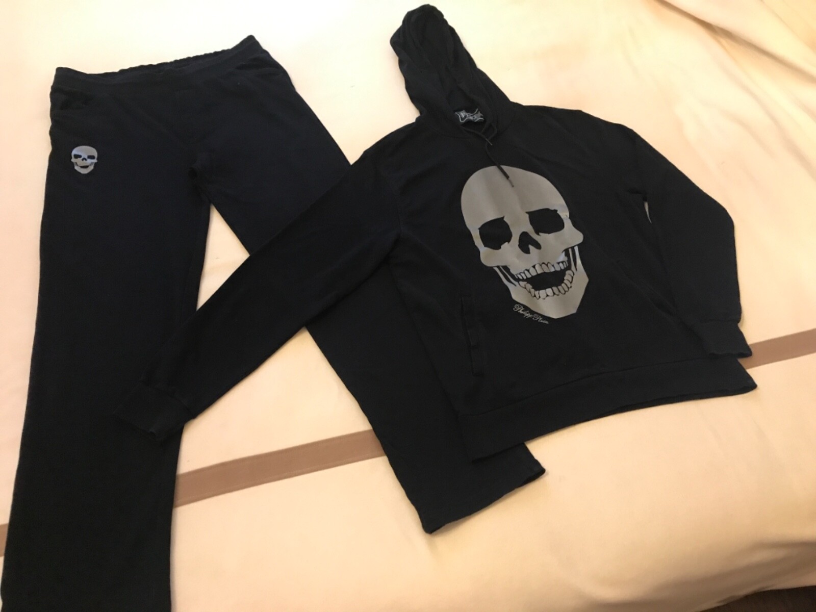 Men's Philipp Plein black cotton tracksuit size trousers L Men's Philipp Plein black cotton tracksuit size trousers L