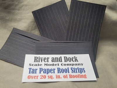 N Scale Laser Cut Tar Paper Roofing