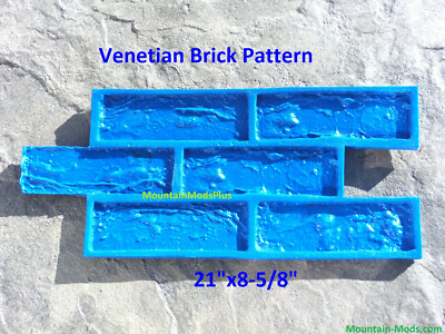 Venetian Brick Pattern Decorative Concrete Cement Plaster texture Stamp Mat NEW
