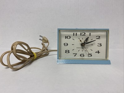 Vintage General Electric Analog Dial Alarm Clock #7280AGE Alarm ClockClock CollectorClock CollectibleFaux Wood Grain
