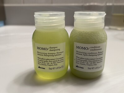 NEW Davines MOMO Shampoo & Conditioner 1.69 FL OZ Travel Set W Hotel